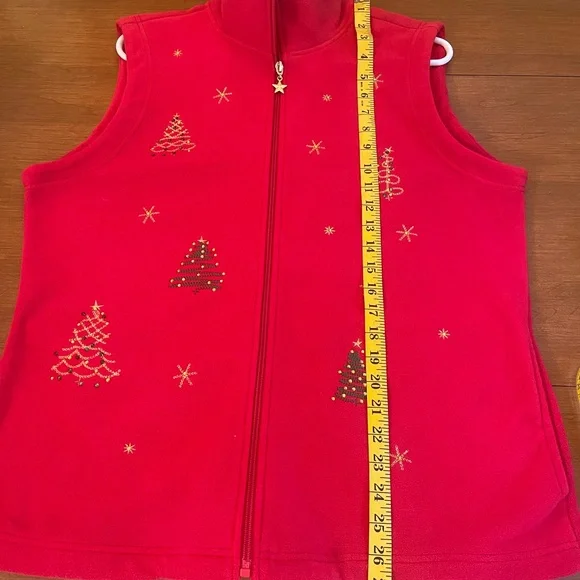 Drapers and Damons Fleece Christmas Vest Size L - Picture 5 of 6